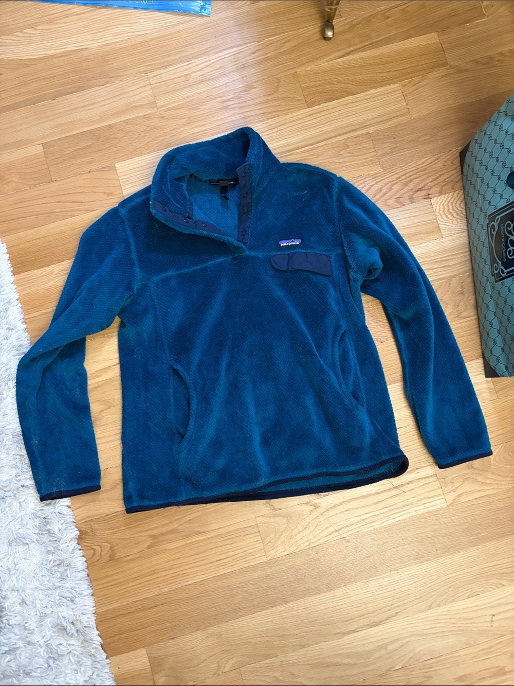 Patagonia Teal Women's Zip-Up Fleece Pullover
